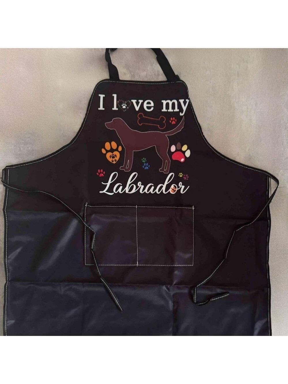 NWOT Black Labrador Dog Lover Apron Clothing Accessory - Picture 2 of 7